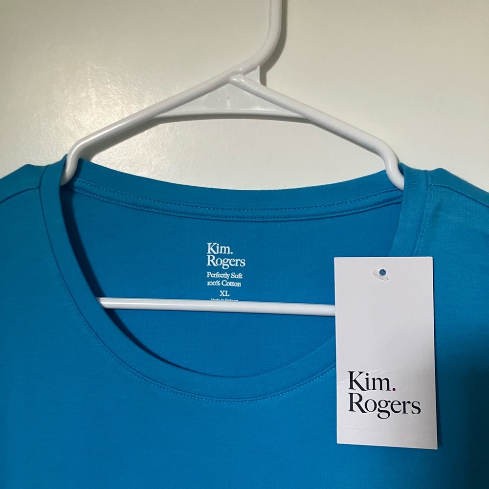 NWT Kim Rogers Womans Elbow Ladder Sleeve Top, 3/4 Sleeve, XL - Picture 7 of 12